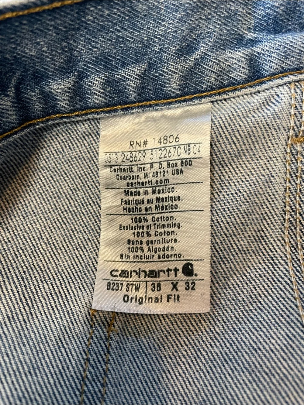 Carhartt B237 STW Carpenter Jeans
